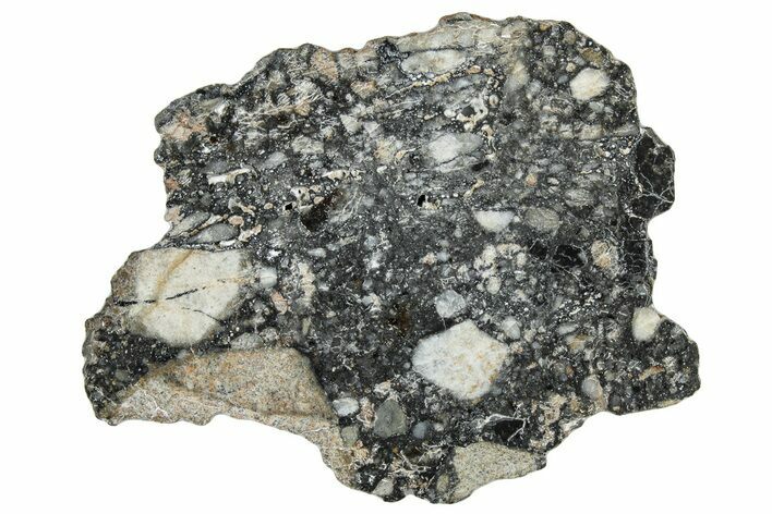 Polished Lunar Meteorite ( g) Slice - Ajdabiya #301109